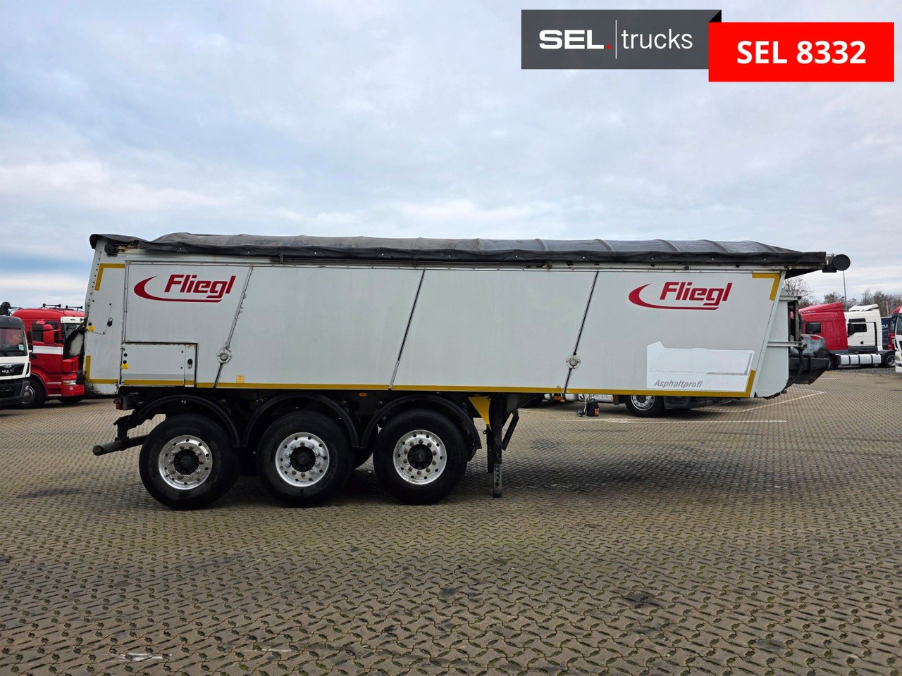 Kässbohrer ASS 372 Schwergut / mit Abschiebetec. / Asphalt - Самосвальный полуприцеп: фото 4 Kässbohrer ASS 372 Schwergut / mit Abschiebetec. / Asphalt - Самосвальный полуприцеп: фото 4