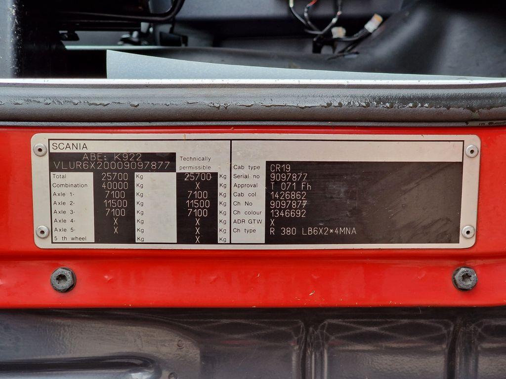 Автоманипулятор, Грузовик бортовой/ Платформа Scania R 380 LB6X2*4MNA / Retarder / HIAB / Lenkachse Scania R 380 LB6X2*4MNA / Retarder / HIAB / Lenkachse: фото 13 Автоманипулятор, Грузовик бортовой/ Платформа Scania R 380 LB6X2*4MNA / Retarder / HIAB / Lenkachse Scania R 380 LB6X2*4MNA / Retarder / HIAB / Lenkachse: фото 13