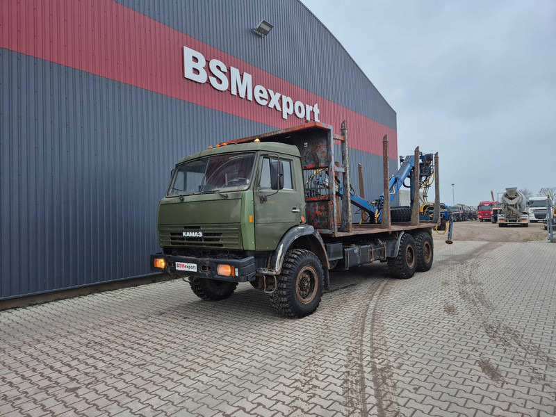 Kamaz 43101 6x6 - Лесовоз, Автоманипулятор: фото 3 Kamaz 43101 6x6 - Лесовоз, Автоманипулятор: фото 3