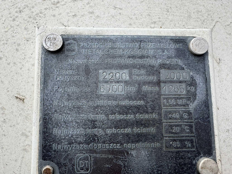 Топливный бак LPG 6700 Liters LPG tank: фото 6