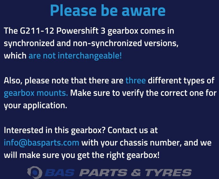 Mercedes-Benz Actros MP4 Mercedes G211-12 KL Powershift 3 Versnellingsbak A 001 260 36 00 - Коробка передач для Грузовиков: фото 3 Mercedes-Benz Actros MP4 Mercedes G211-12 KL Powershift 3 Versnellingsbak A 001 260 36 00 - Коробка передач для Грузовиков: фото 3