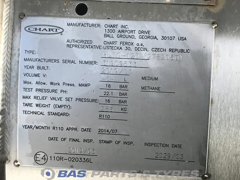 Scania LNG tank Scania 406 Liter 1776103 - Топливный бак для Грузовиков: фото 5 Scania LNG tank Scania 406 Liter 1776103 - Топливный бак для Грузовиков: фото 5