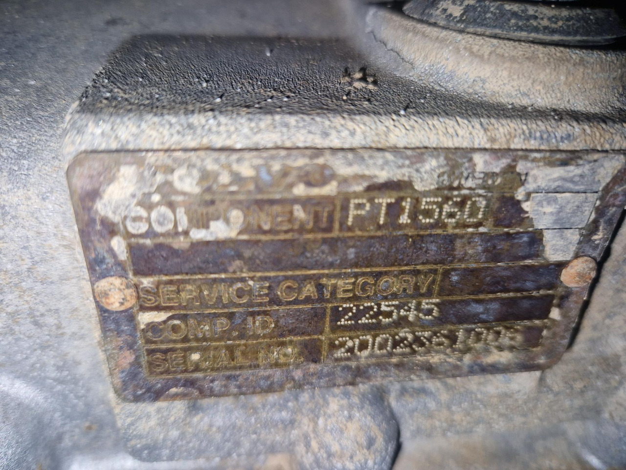 VOLVO PT1560 (VOLVO A25D) - Трансмиссия для Сочленённых самосвалов: фото 3 VOLVO PT1560 (VOLVO A25D) - Трансмиссия для Сочленённых самосвалов: фото 3