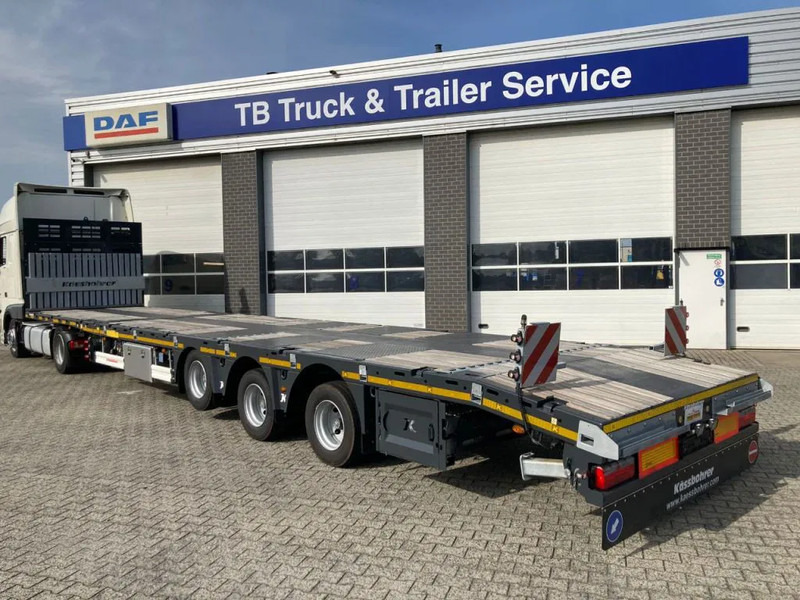 Kässbohrer SPA M3 / 1N - 18 / 27 Heavy Duty uitschuifbare vlakke mega trailer met liftas, rongen en oprijplaten - Полуприцеп-фургон: фото 5 Kässbohrer SPA M3 / 1N - 18 / 27 Heavy Duty uitschuifbare vlakke mega trailer met liftas, rongen en oprijplaten - Полуприцеп-фургон: фото 5