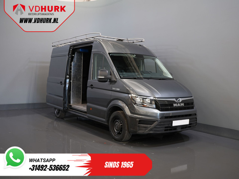 Цельнометаллический фургон MAN TGE 35 2.0 180 pk DSG Aut. L3H3 BPM VRIJ! Imperiaal+Ladder/ Carplay/ Gev.stoel/ Inrichting/ Camera/ PDC/ Cruise/ Trekhaak/ Airco: фото 9