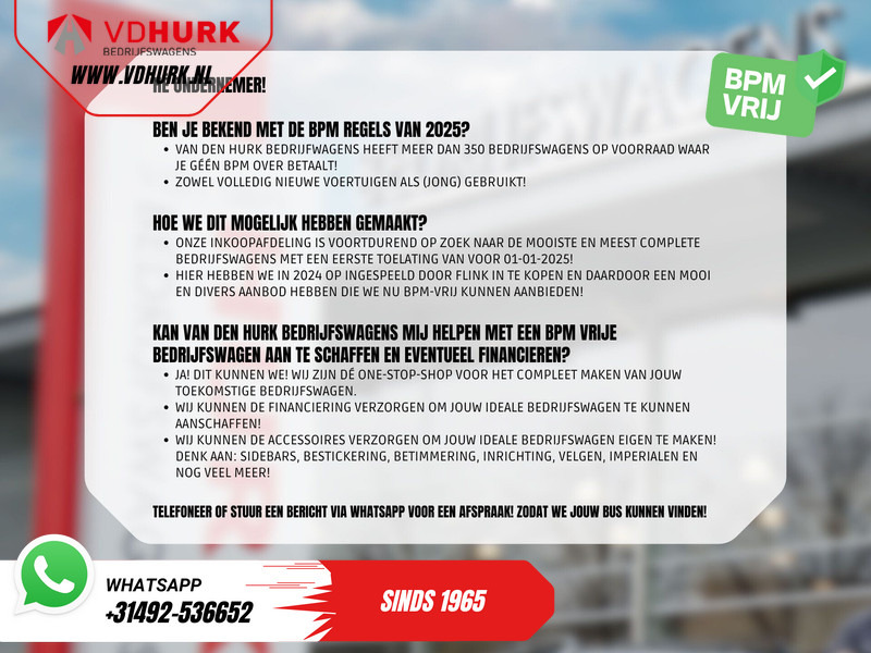 Легковой фургон Mercedes-Benz Vito 116 CDI Aut. L2 BPM VRIJ! Carplay/ Stoelverw./ 270Gr. Deuren/ Cruise/ Airco/ Navi/ Camera/ PDC: фото 8