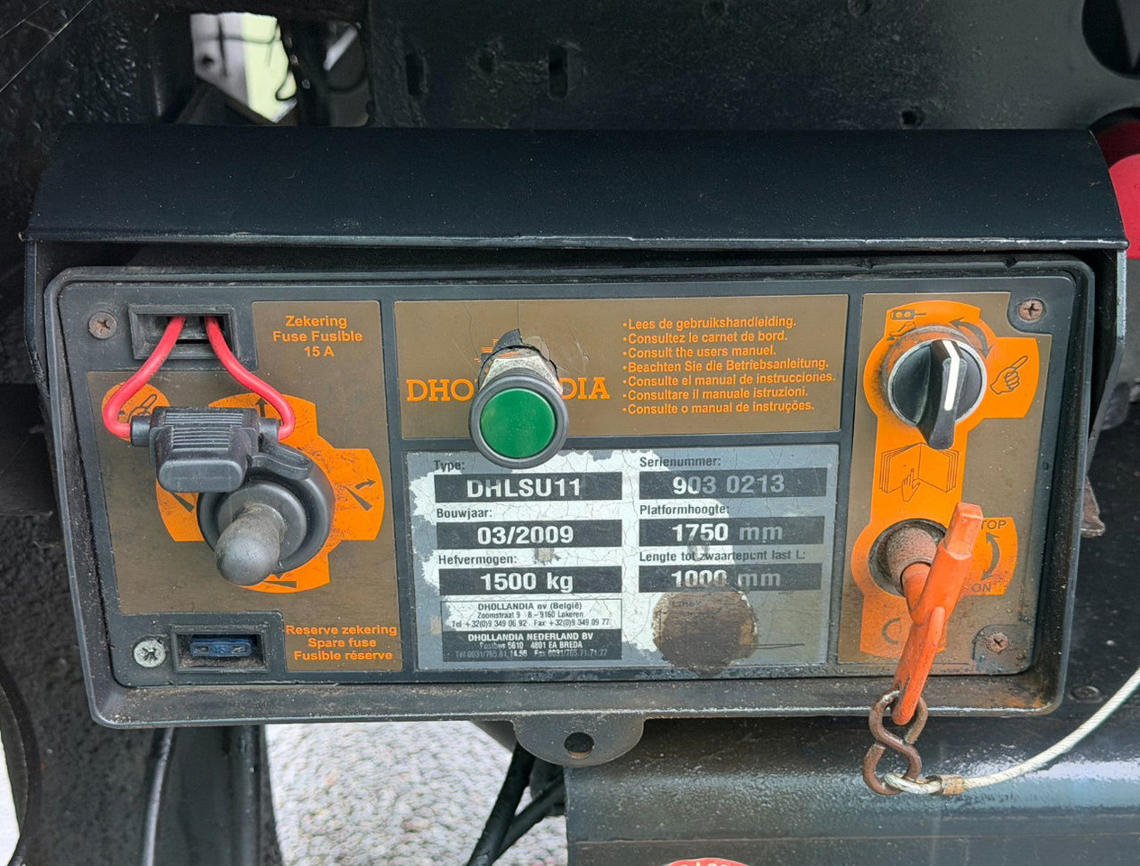 Полуприцеп-фургон Pacton TBD 122 Tail Lift Steering Axle 1075x250x230 Inside NL City Trailer: фото 13