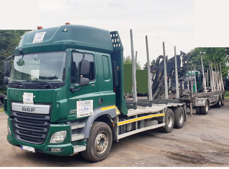 DAF 6x4 CF510 33/26t +HIAB Loglift 135 ZT94 +Umikov PP3 - Лесовоз, Автоманипулятор: фото 5 DAF 6x4 CF510 33/26t +HIAB Loglift 135 ZT94 +Umikov PP3 - Лесовоз, Автоманипулятор: фото 5