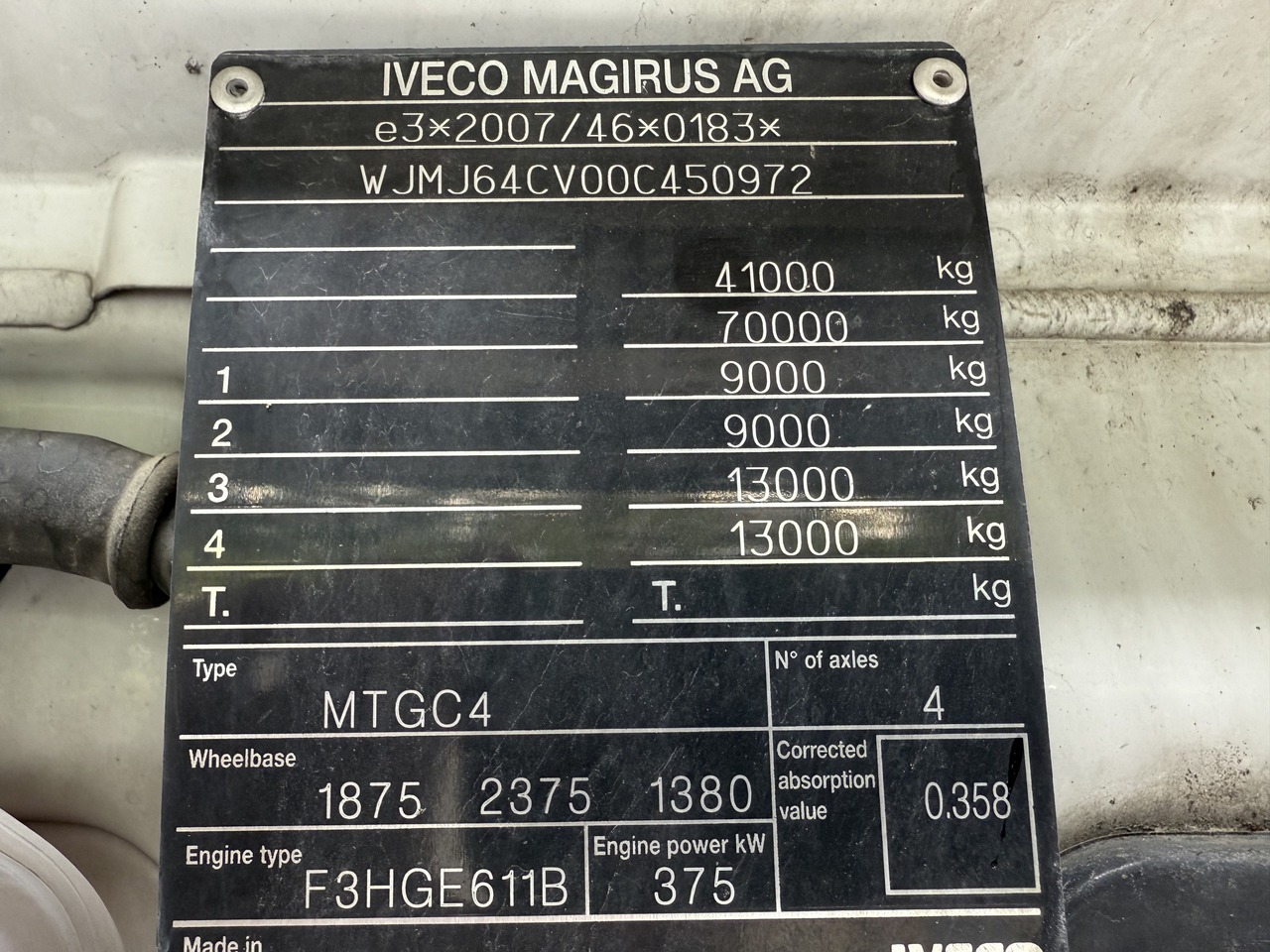 Iveco T-Way 510 / AT410T51 8X4 Meiller в лизинг Iveco T-Way 510 / AT410T51 8X4 Meiller: фото 7