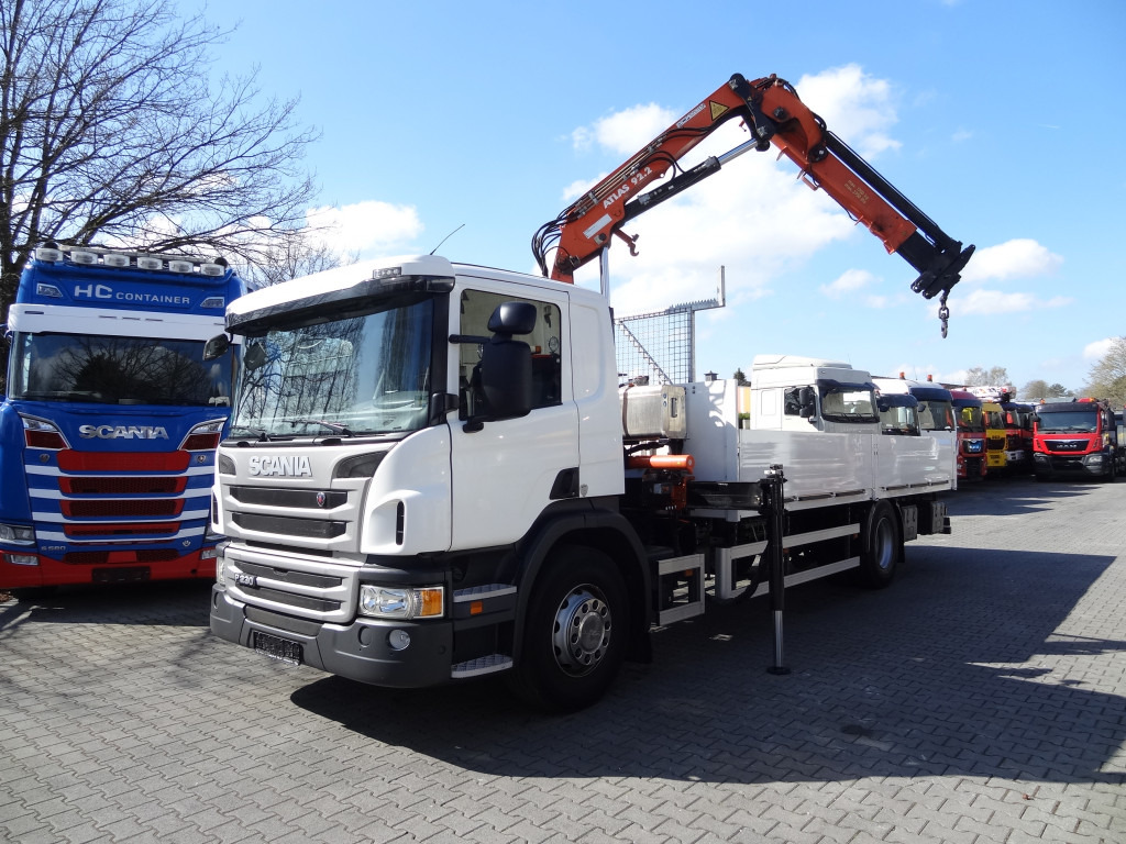 Грузовик бортовой/ Платформа, Автоманипулятор Scania P230 4X2 Kran Atlas 92.2 A2: фото 13