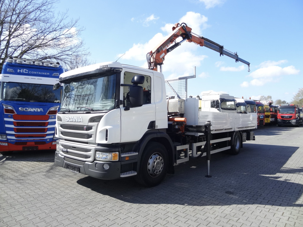 Грузовик бортовой/ Платформа, Автоманипулятор Scania P230 4X2 Kran Atlas 92.2 A2: фото 12