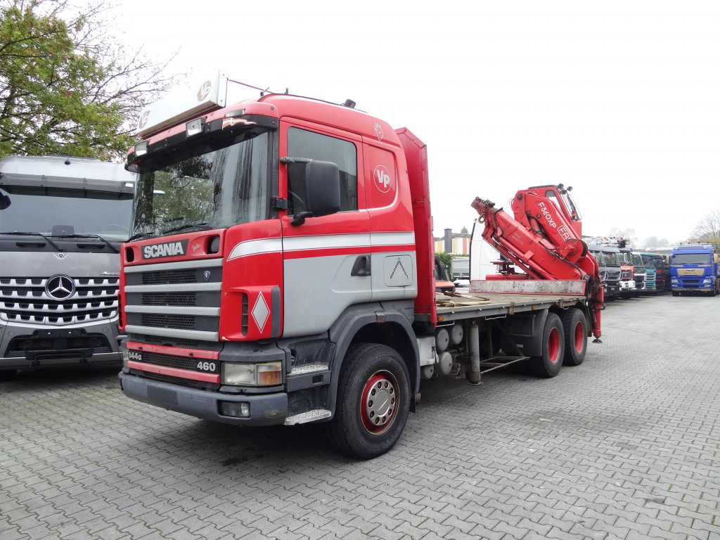 Грузовик бортовой/ Платформа, Автоманипулятор Scania R144 460 6X4 Fassi 360 bis 25 Meter: фото 8