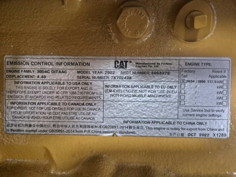 Caterpillar  3054C DITAAC Engine + Radiator - Двигатель для Промышленного оборудования: фото 2 Caterpillar  3054C DITAAC Engine + Radiator - Двигатель для Промышленного оборудования: фото 2