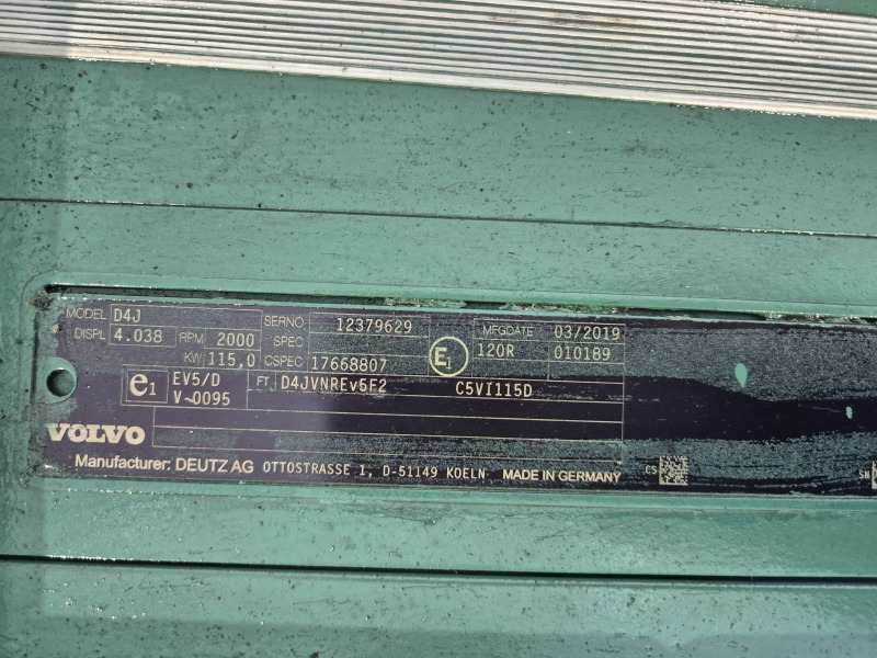Двигатель для Строительной техники Volvo  D4J Engine T4F  2019 Genuine Recon (Plant): фото 11