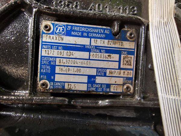 Коробка передач ZF Traxon 12TX2210TD MAN Spec Gearbox: фото 11 Коробка передач ZF Traxon 12TX2210TD MAN Spec Gearbox: фото 11
