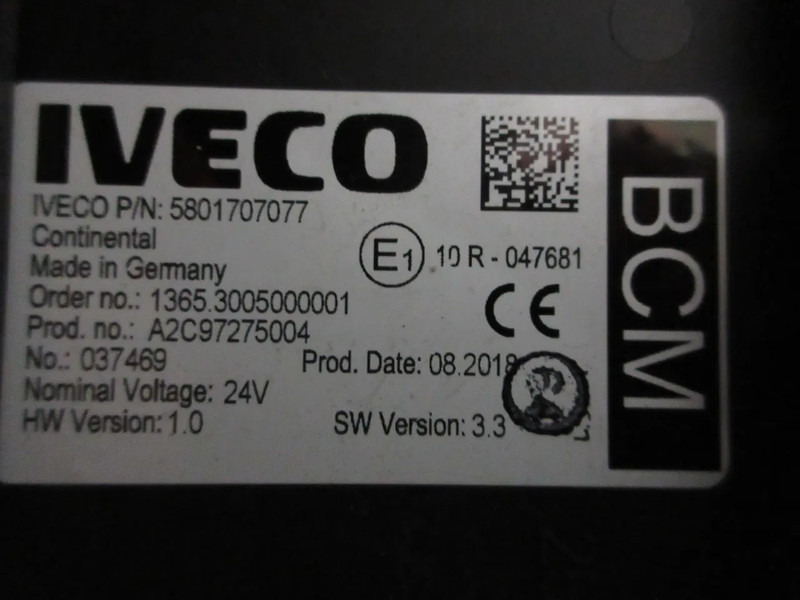 Iveco 5801707077 BCM MODULEN HI WAY EURO 6 MODEL 2018 - Электрическая система для Грузовиков: фото 5 Iveco 5801707077 BCM MODULEN HI WAY EURO 6 MODEL 2018 - Электрическая система для Грузовиков: фото 5