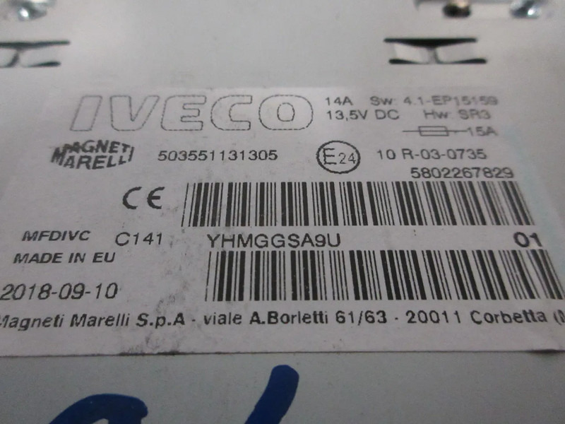 Iveco 5802267829 MP3 DISC IVECI HI WAY EURO 6 MODEL 2018 - Электрическая система для Грузовиков: фото 4 Iveco 5802267829 MP3 DISC IVECI HI WAY EURO 6 MODEL 2018 - Электрическая система для Грузовиков: фото 4