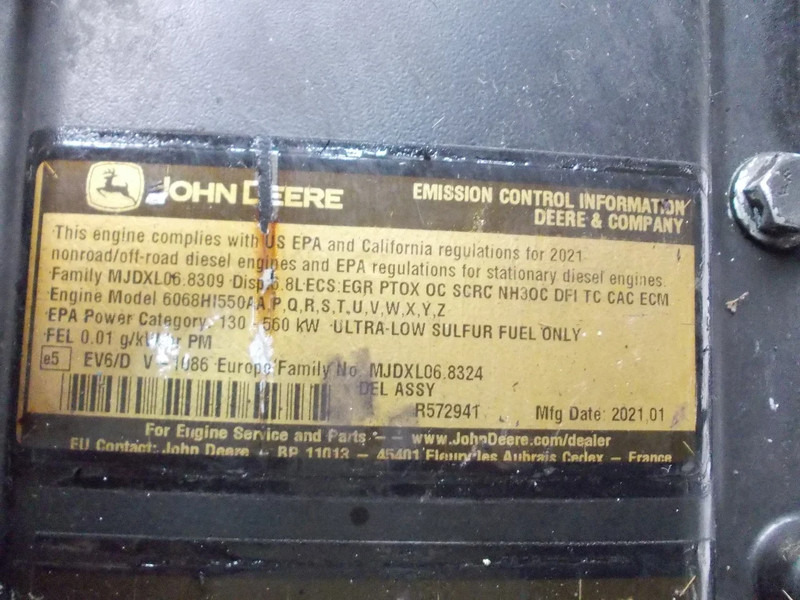 John Deere CD6068U157176//6068H1550 6,8L 2753F MOTOR CA 6000 UUR MODEL 2021 - Двигатель для Грузовиков: фото 5 John Deere CD6068U157176//6068H1550 6,8L 2753F MOTOR CA 6000 UUR MODEL 2021 - Двигатель для Грузовиков: фото 5