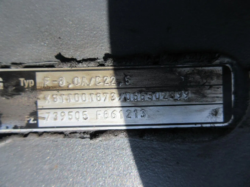 Передняя ось для Грузовиков Mercedes-Benz F-8,OA/C22,5 F643621 / 739505 //F 773959 VOORAS MERCEDES BENZ 2542 EURO 6: фото 10