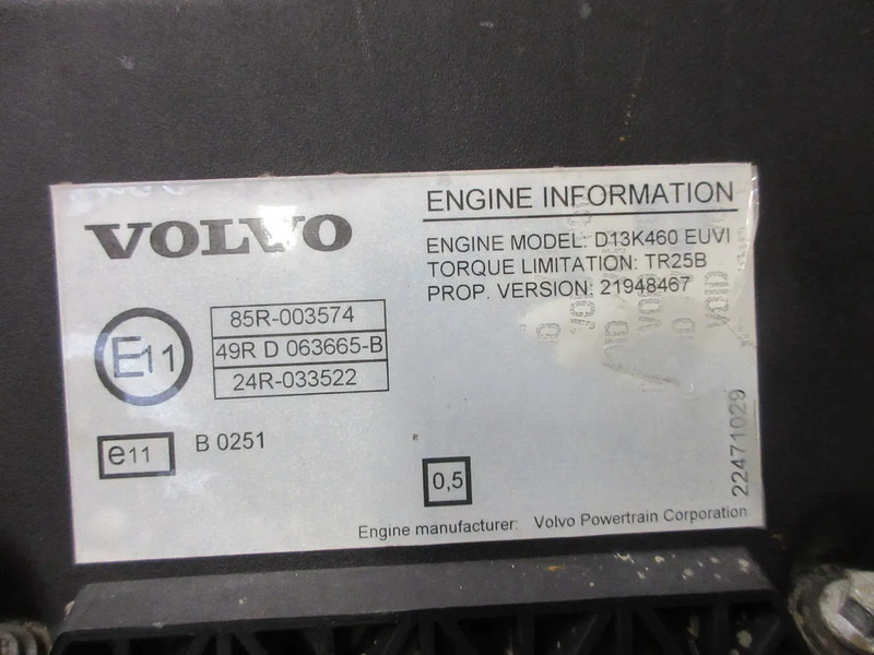 Volvo 21948467 //22070191//85001834//85007834//8501854 VOLVO FH 460 MOTOR EURO 6 - Двигатель для Грузовиков: фото 5 Volvo 21948467 //22070191//85001834//85007834//8501854 VOLVO FH 460 MOTOR EURO 6 - Двигатель для Грузовиков: фото 5