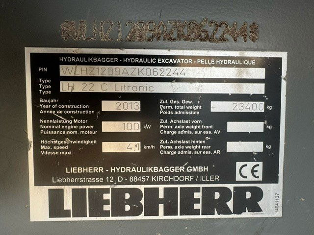 Перегружатель Liebherr LH 22 C Litronic 95 Rijwerk: фото 20