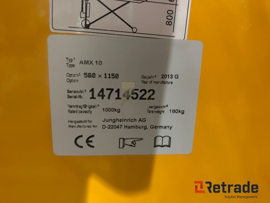 Jekke tralle fra Jungheinrich AX 10 - Тележка: фото 5 Jekke tralle fra Jungheinrich AX 10 - Тележка: фото 5