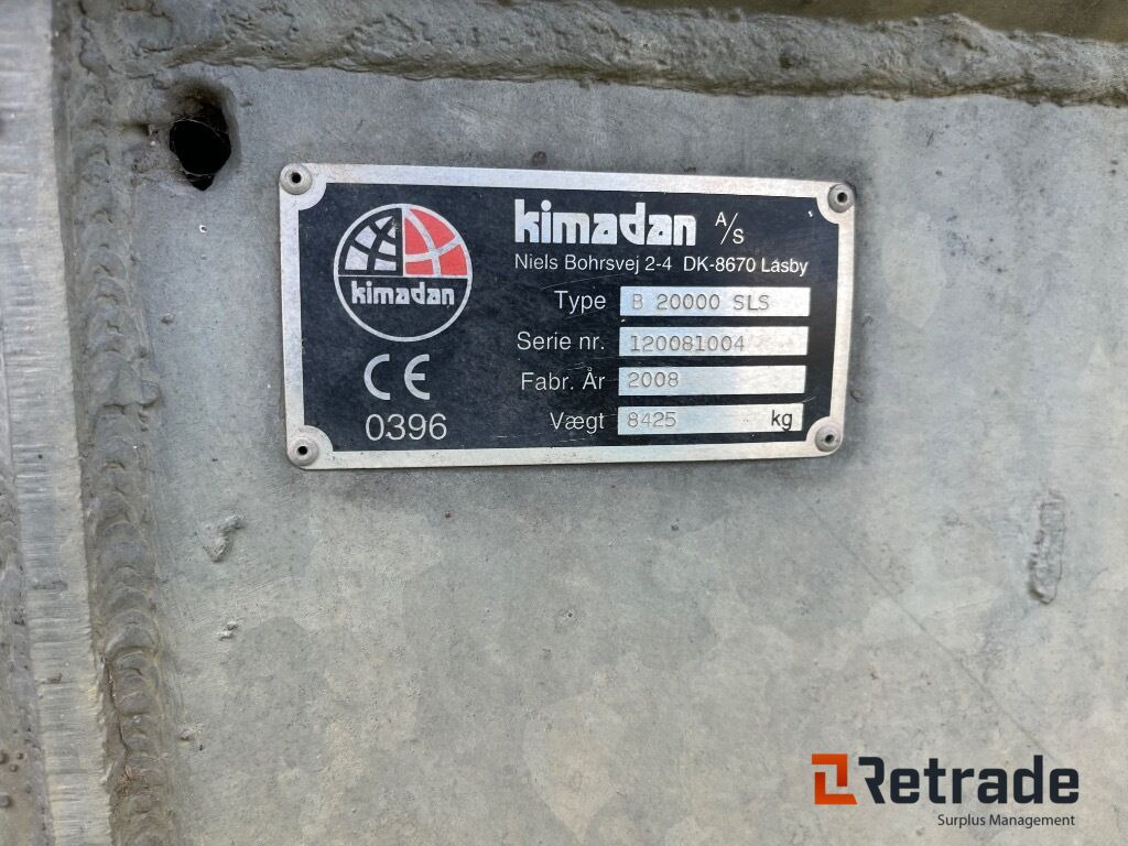 Цистерна для жидкого навоза Landbrugsudstyr KIMADAN B 20000 Gyllevogn med slæbeslanger: фото 12