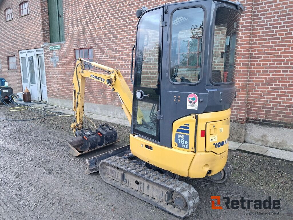 Minigraver Komatsu PC16R-3HS Lavt timetal! - Строительная техника: фото 5 Minigraver Komatsu PC16R-3HS Lavt timetal! - Строительная техника: фото 5