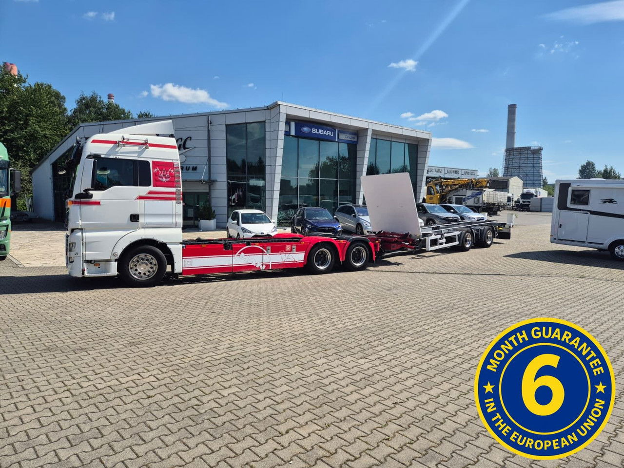 MAN TGX 28 28.420 , 6x2-2 LL + Trailer HFR KM 20 / 1 Owner / E6 /Techni - Грузовик-контейнеровоз/ Сменный кузов: фото 1 MAN TGX 28 28.420 , 6x2-2 LL + Trailer HFR KM 20 / 1 Owner / E6 /Techni - Грузовик-контейнеровоз/ Сменный кузов: фото 1