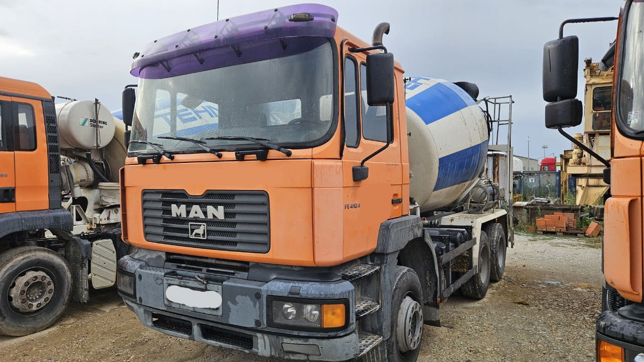 MAN FE 410A 6x4 mixer - 7m3 - euro 3 - Автобетоносмеситель: фото 1 MAN FE 410A 6x4 mixer - 7m3 - euro 3 - Автобетоносмеситель: фото 1