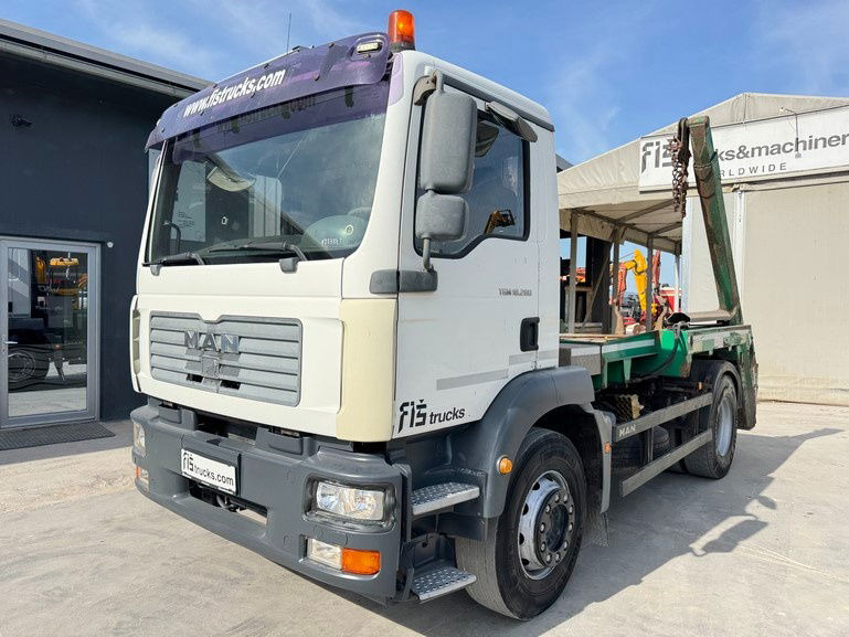 MAN TGM 18.280 4x2 absetz tipper - euro 3 - Грузовик-контейнеровоз/ Сменный кузов: фото 1 MAN TGM 18.280 4x2 absetz tipper - euro 3 - Грузовик-контейнеровоз/ Сменный кузов: фото 1