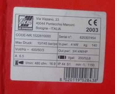 FIAC AB T 200-480 piston compressor - Воздушный компрессор: фото 4 FIAC AB T 200-480 piston compressor - Воздушный компрессор: фото 4