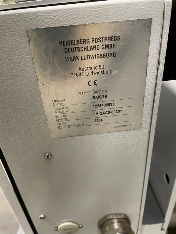 Heidelberg Steel Folder Shed Delivery SAK 78 - Фальцовщик: фото 4 Heidelberg Steel Folder Shed Delivery SAK 78 - Фальцовщик: фото 4
