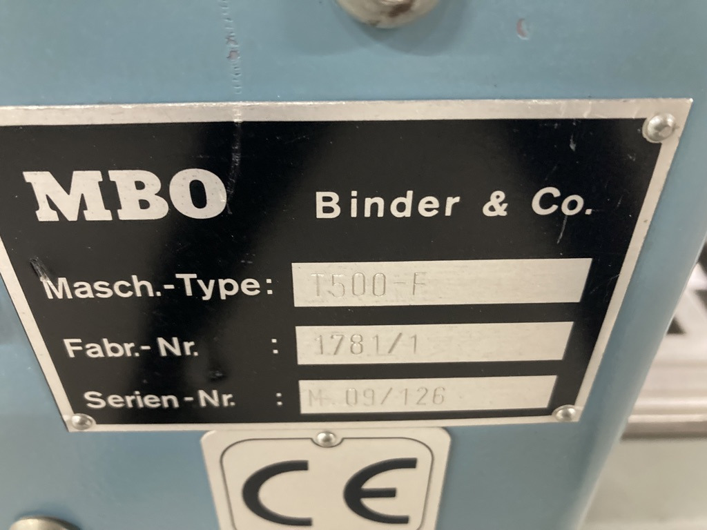 MBO buckle plate folding machine T 500-4-F - Фальцовщик: фото 2 MBO buckle plate folding machine T 500-4-F - Фальцовщик: фото 2