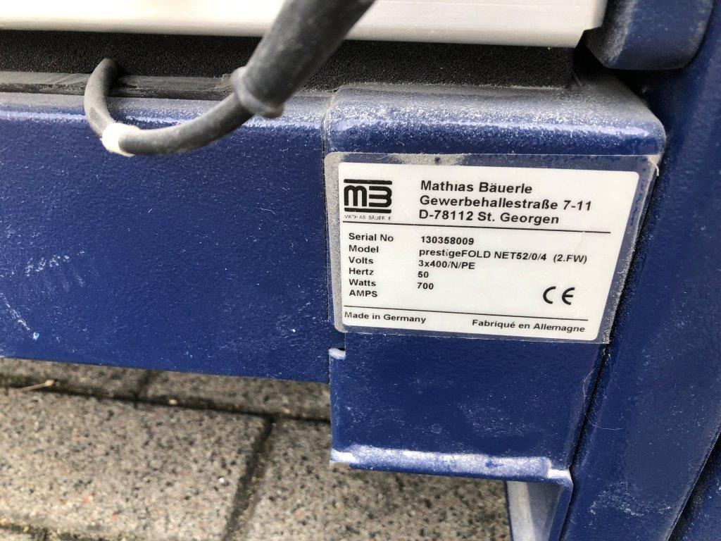 Mathias Bäuerle Prestige FoldNet 52-4-4-FSA-AM 52 buckle plate folding machine - Фальцовщик: фото 5 Mathias Bäuerle Prestige FoldNet 52-4-4-FSA-AM 52 buckle plate folding machine - Фальцовщик: фото 5