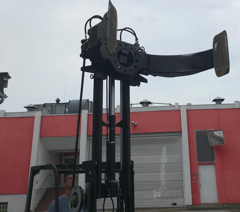 Three-wheel electric front loader Jungheinrich EFG DF 15 with duplex mast and Meyer roller clamp - Электропогрузчик: фото 4 Three-wheel electric front loader Jungheinrich EFG DF 15 with duplex mast and Meyer roller clamp - Электропогрузчик: фото 4