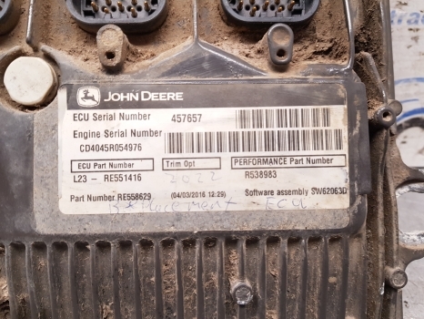 Claas Arion 500 Series A34 530 Engine Control Ecu 11478320, Re551416, R538983 - Блок управления для Тракторов: фото 3 Claas Arion 500 Series A34 530 Engine Control Ecu 11478320, Re551416, R538983 - Блок управления для Тракторов: фото 3