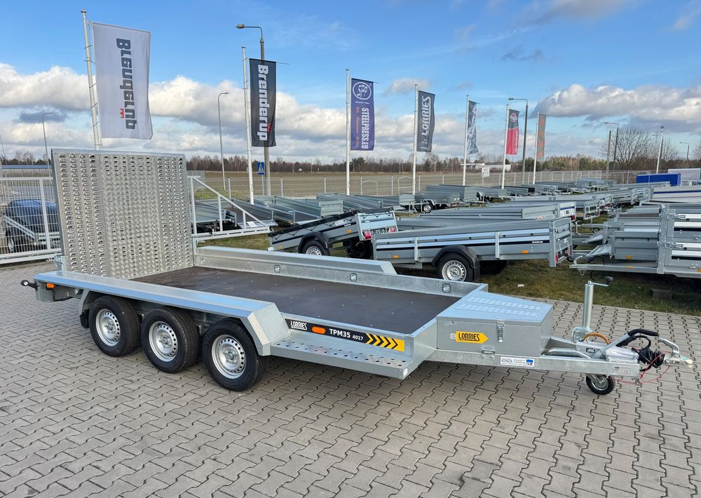 LORRIES TPM35-4017 402x175 cm DMC 3500kg przyczepa 3 osiowa pod koparkę budowlanka - Прицеп для спецтехники: фото 1 LORRIES TPM35-4017 402x175 cm DMC 3500kg przyczepa 3 osiowa pod koparkę budowlanka - Прицеп для спецтехники: фото 1