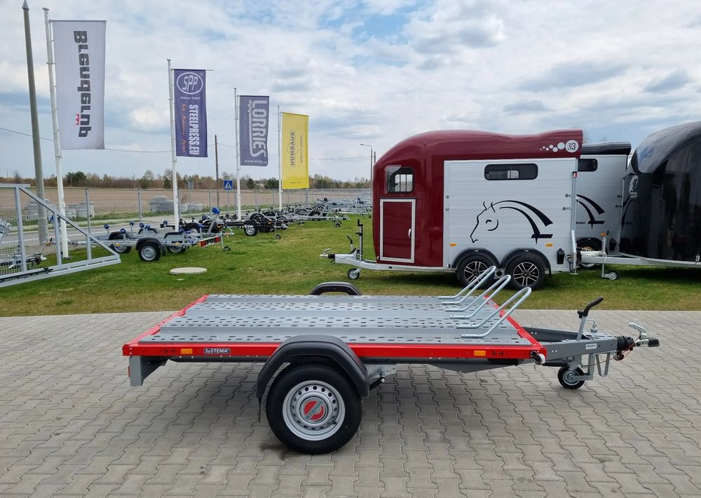 STEMA Stema STM 02 10-25-15.1 red | 251x153 cm 3 motocykle | DMC 1000kg - Прицеп для мотоцикла: фото 3 STEMA Stema STM 02 10-25-15.1 red | 251x153 cm 3 motocykle | DMC 1000kg - Прицеп для мотоцикла: фото 3