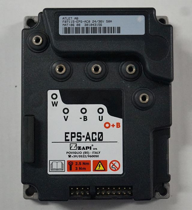 Atlet 301043156 | Controlller EPS AC0 f07115 EPS-AC0 24V/36V 50A - Блок управления для Погрузочно-разгрузочной техники: фото 1 Atlet 301043156 | Controlller EPS AC0 f07115 EPS-AC0 24V/36V 50A - Блок управления для Погрузочно-разгрузочной техники: фото 1