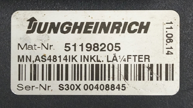 Jungheinrich 51159321 | Rij/hef regeling drive/lifting controller AS4814Ik Index - Блок управления для Погрузочно-разгрузочной техники: фото 4 Jungheinrich 51159321 | Rij/hef regeling drive/lifting controller AS4814Ik Index - Блок управления для Погрузочно-разгрузочной техники: фото 4