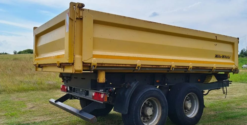Miller Przyczepa Tandem R180 | Kipper Wywrotka trójstronna | Bordmatik- Manual | Zawieszenie pneumatyczne | Oś podnoszona|Stan idealny | - Самосвальный прицеп: фото 4 Miller Przyczepa Tandem R180 | Kipper Wywrotka trójstronna | Bordmatik- Manual | Zawieszenie pneumatyczne | Oś podnoszona|Stan idealny | - Самосвальный прицеп: фото 4