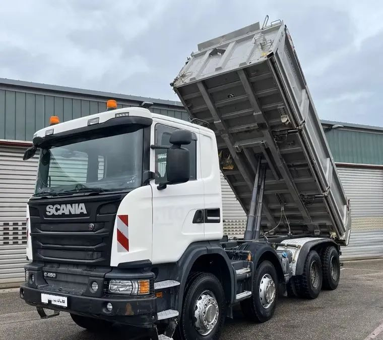Scania G 450 8x4 | Meiller Bordmatik Wywrotka trójstronna | Retarder | 298.000 km!!!! | Euro 6 |1 właściciel - Самосвал: фото 1 Scania G 450 8x4 | Meiller Bordmatik Wywrotka trójstronna | Retarder | 298.000 km!!!! | Euro 6 |1 właściciel - Самосвал: фото 1