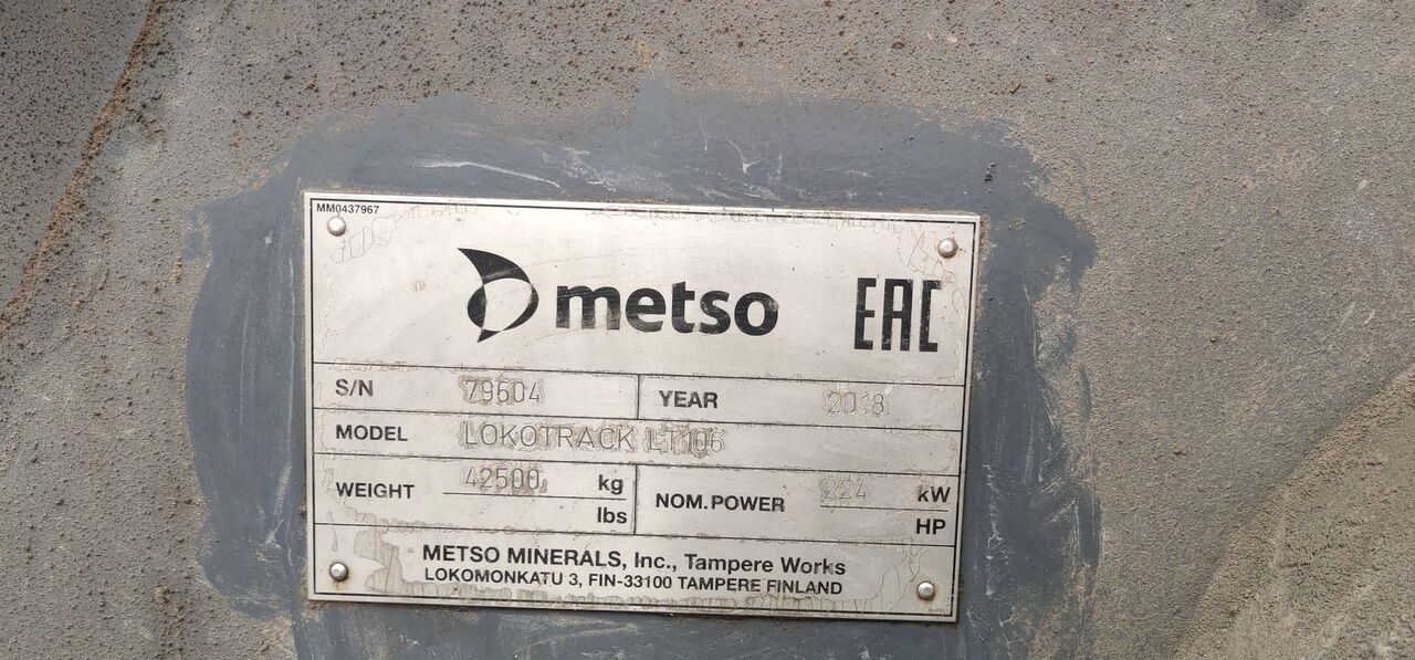 Metso Lokotrack LT106 JAW CRUSHER - Мобильная дробилка: фото 2 Metso Lokotrack LT106 JAW CRUSHER - Мобильная дробилка: фото 2