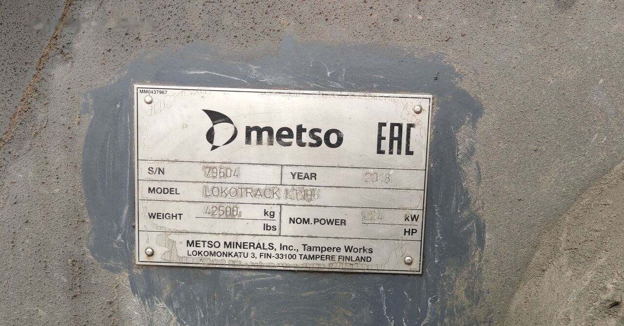 Metso Lokotrack LT106 Portable Jaw Crusher - Мобильная дробилка: фото 2 Metso Lokotrack LT106 Portable Jaw Crusher - Мобильная дробилка: фото 2