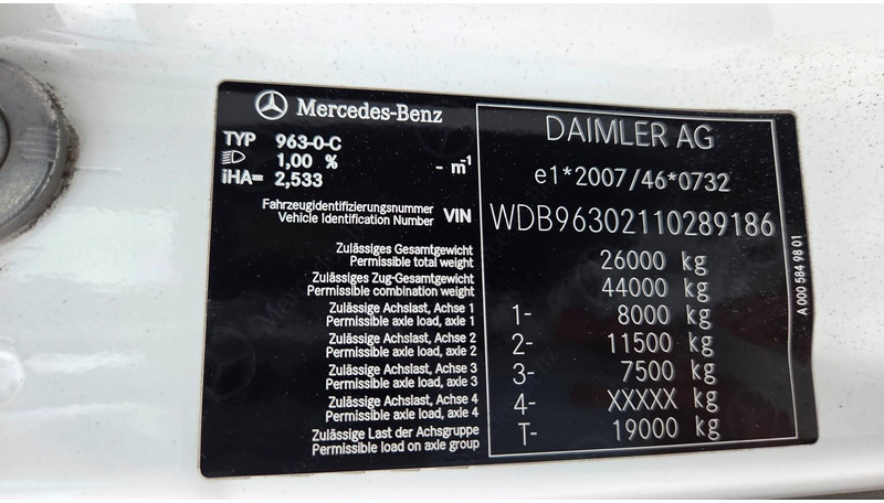 Крюковой мультилифт Mercedes-Benz Actros 2543 6X2*4: фото 11 Крюковой мультилифт Mercedes-Benz Actros 2543 6X2*4: фото 11