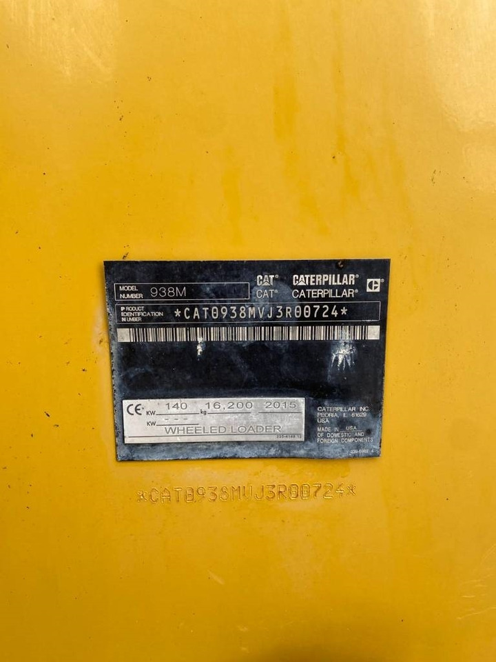 Колёсный погрузчик CAT 938 M (Bucket + Forks): фото 9 Колёсный погрузчик CAT 938 M (Bucket + Forks): фото 9