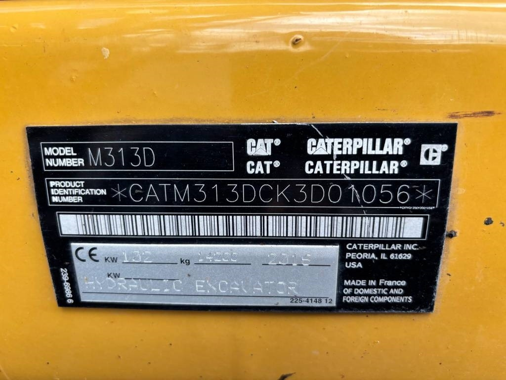 Колёсный экскаватор CAT M 313 D: фото 7