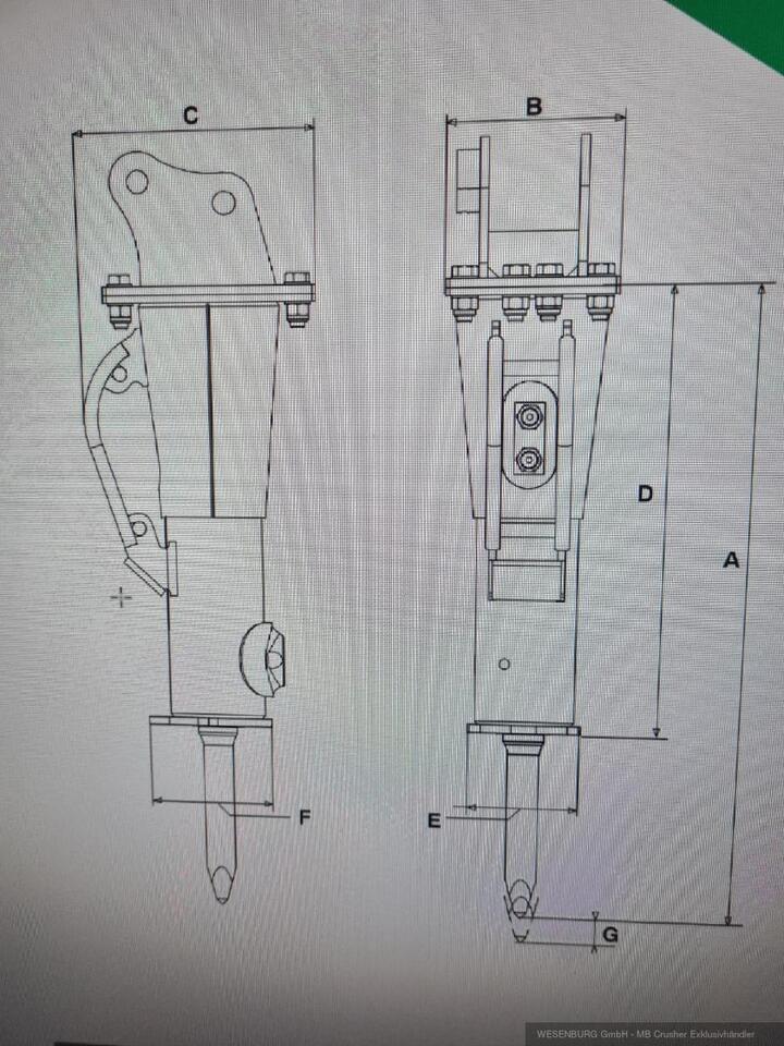 Montabert Hydraulikhammer SD16 Trägerklasse: 1,5 - 3,7 t - Гидромолот для Строительной техники: фото 4 Montabert Hydraulikhammer SD16 Trägerklasse: 1,5 - 3,7 t - Гидромолот для Строительной техники: фото 4