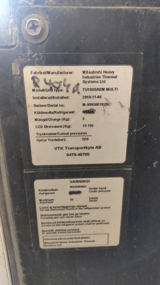 Mitsubishi TU100 SAEM Multi kylmäkone - Двигатель для Грузовиков: фото 3 Mitsubishi TU100 SAEM Multi kylmäkone - Двигатель для Грузовиков: фото 3